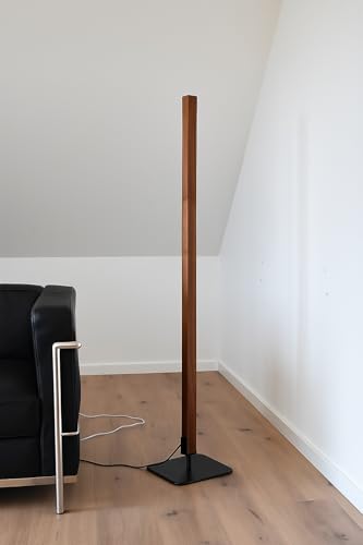 Image of THE GRANDEUR Modern LED Floor Lamp, American Walnut Wood, 60cm Height, Lamp for Living Room Decoration, Floor Lamp for Living Room