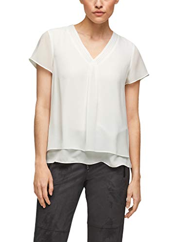 s.Oliver Damen 2124317 Bluse, 0200 beige, 44