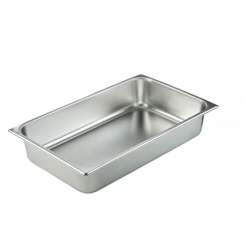 LAJOKING スクエアトレイ、蓋付きステンレススチールトレイ、調理、準備、揚げ物、天ぷら、キッチン調理、食器洗い機対応、積み重ね可能、家庭、キッチン、カフェテリア、商業用に適しています (53*32.5*10cm)