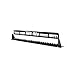 Panduit CP24WSBLY 24-Port Flat Patch Panel, Black