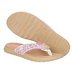 HEYDUDE Christi Flip Surf Baja Blue/Pink/Multi Size 5, Women’s Sandals, women's flip flops, Comfortable & Light-Weight - Image 4