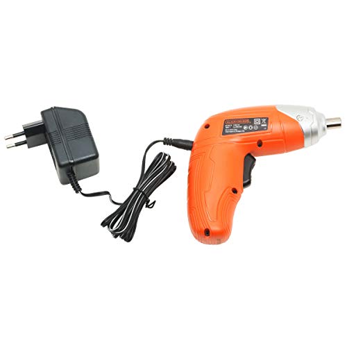 BLACK+DECKER Parafusadeira a Bateria 3.6V Cordless com 2 Pos. e 10 Acessórios KC3610