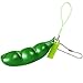 Amoyer Catena Edamame Chiave Antistress Elastici Environmentally Pu Divertenti Regali Fagioli Squishes Pendenti Spremere Giocattoli