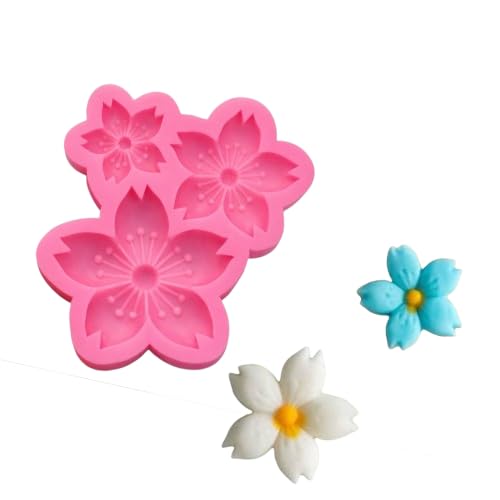 3 Cavity Cherry Blossom Flower Silicone Mould Perfect for Resin Casting Soap Making Clay Crafting | Pack of 2-image-20