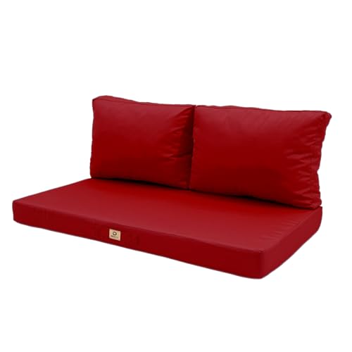 deco arts Coussins pour Salon de Jardin Déhoussable - Coussins extérieur - 120x60 cm - Coussin de Remplacement pour Fauteuil, Banc & Chaise d'extérieur -...