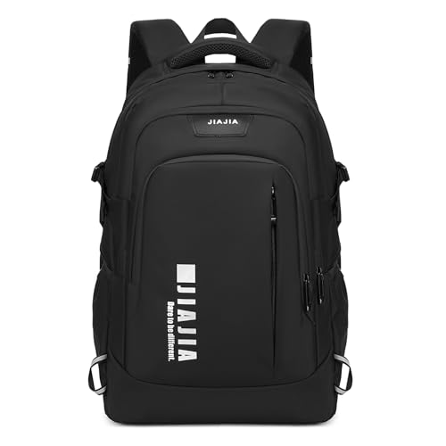 Amythe Mochila Escolar Grande para Instituto Universidad - Mochila Adolescente Impermeable con Portátil 15.6' - Mochilas Escolares Casual para Chicos y Hombre Colegio y Viajes -Negro