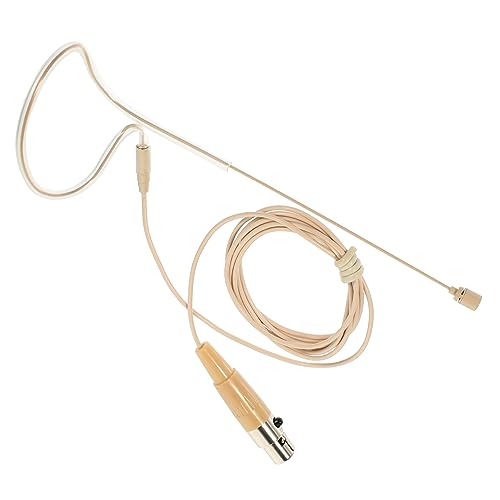 GALPADA Single Ear Headworn Microphone Over Ear Hanging Design High Sensitivity Condenser Mic for Lectures Live Performances Podcasts Voice Stable Signal