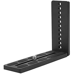 Tripode Hidraulico Placa de liberación rápida para cámara en Forma de L, aleación de Aluminio Cámara Universal Soporte en L Tablero Trípode Presión hidráulica Cabezal de Bola Disparo Vertical 1/4 ´´3/8´´ Soporte