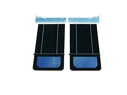 Image of Inc. 70724SET Mud Flap Set, Includes One Pair with Mounting Brackets, Weights, and Anti-Sail Brackets, for Select Ford Trucks