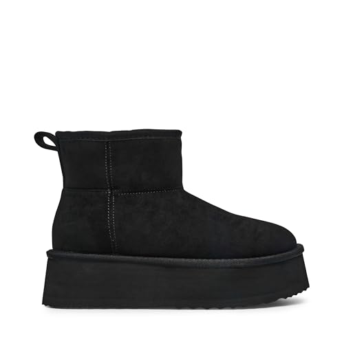 Steve Madden Women's Crue Ankle Boot, Black, 7