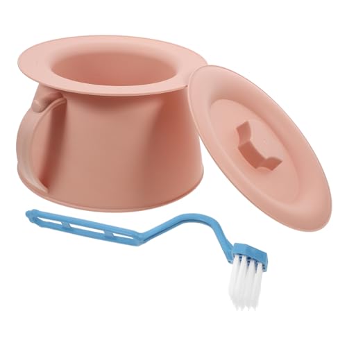 FRCOLOR Sputum Toe Potty Urination Device for Elderly Portable Toilets for Elderly Lid Sturdy Plastic Pot for Home Car