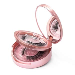 YUOIOYU Magnetic Eyeliner Eyelashes Kit Handmade Magnetic Lashes Women Eye's Makeup Lashes Set 2 Pairs