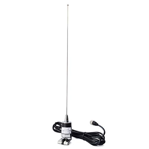 Antena de radio móvil de coche HYS de 144/430 MHz con soporte NMO y cable coaxial RG-58