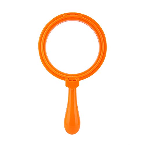 Small Magnifying Glass, Handheld Kids Magnifier Book Reading Magnifier 3X Magnification Loupe Learning Magnifying Glass for Kids Adult 90mm