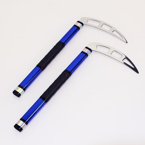 Generic G-Force Square Blade Kama with Blue Finish, red