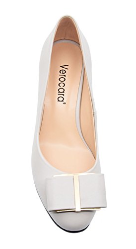 Women's Almond Toe 2.05'' Mid Block Heel with Bowtie Dress Pump Shoe for Working and Walking4