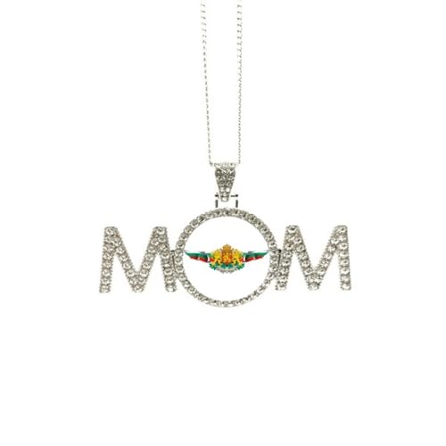Collier emblème national Bulgarie en argent pour femme