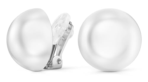 Boucles d'oreille à clip perles Traveler 16 mm parfaites pour sublimer vos tenues de bureau