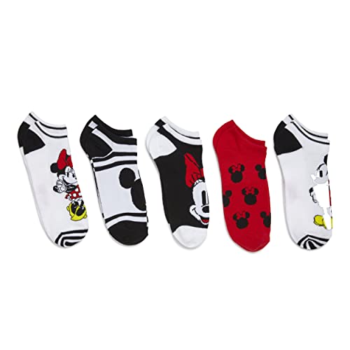 Disney Women's Classic 5-Pack No Show Socks2