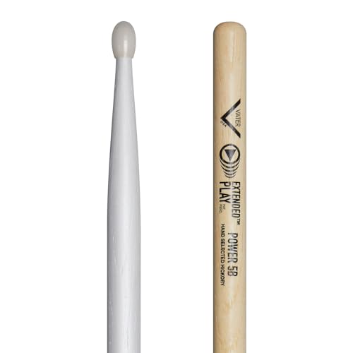 Vater Extended Play Series Power 5B Baquetas de H Hickory con Punta de Nylon miniatura 1