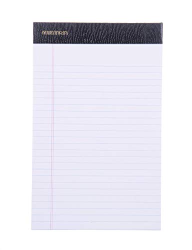 Mintra Office Legal Pads - ((Premium White 6Pk, 5In X 8In, Narrow Ruled)) - 50 Sheets Per Notepad, Micro Perforated Writing Pad, Notebook Paper For School, College, Office, Professional #TOP1