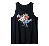 Photo Gallery babbo natale rides t-rex dinosauro divertente design canotta Photo Gallery babbo natale rides t-rex dinosauro divertente design canotta
