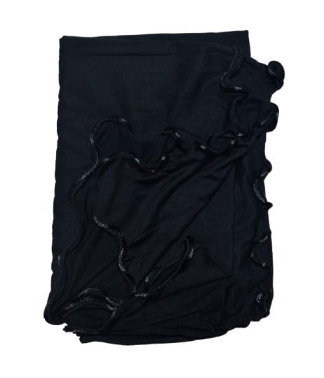 Hijab Scarf for Women Soft Black Cotton Jersey Muslim Hijab Head Wrap Scarves fashion Long Scarf Shawls Satin Piping Edges