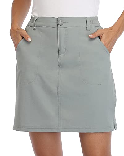 Willit Saia feminina casual para esportes ao ar livre Golf Skort FPS 50+ bolsos de secagem rápida co
