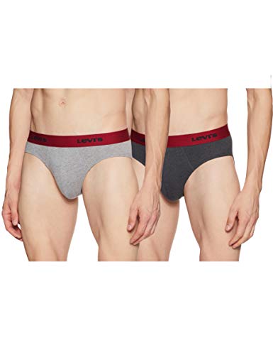 Image of Levi's Men Cotton 019 Classic Brief with Contoured Double Pouch, Tag Free Comfort & Smartskin Technology (Pack of 2)