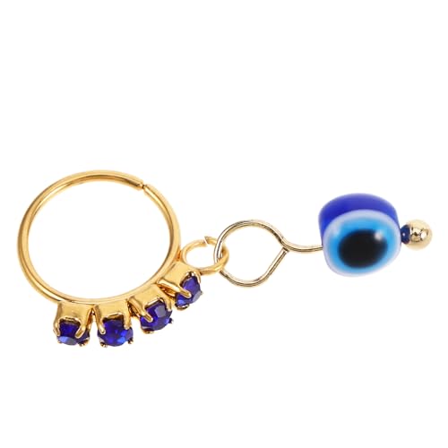 Healvian Anillo Inoxidable Diseño De Joyería Punk para Cosplay y Piercing Nasal Resistente y Cómodo para