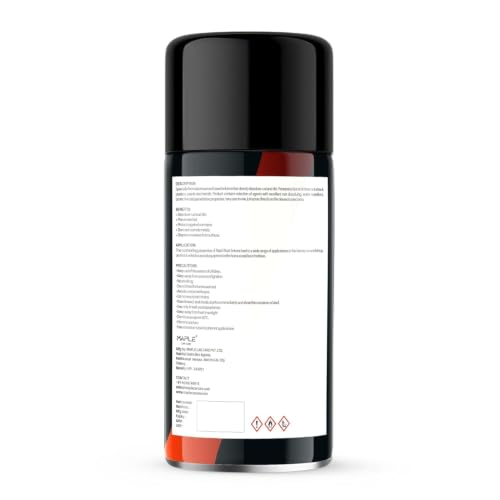 Image of MAPLE Car Care Instant Rust Remover Spray 500ml | Fast-Acting Rust Removal & Anti-Corrosion Lubricant | Cleaner Spray For Iron, Steel & Metal| Loosens Jammed Nuts, Bolts, Tools, Bike Chain & Car Parts