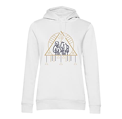 Sweat à capuche arbre mystique et symboles ésotériques style nature bohème pour homme et femme