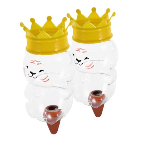 OFFSCH 2Pcs Self Watering Plant Devices for Indoor Use Automatic Drip Irrigation System for Succulents Transparent Flower Watering Bottles Efficient Watering for Home Plants