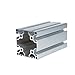 GTPBAO 8080 Industrial Profile European Standard 80x80mm Aluminum Extrusion Frame Partition Walls Equipment Guardrails Square Column Extruded Rail(600mm)