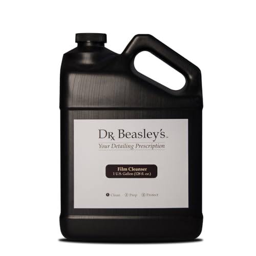 Dr. Beasley's Film Cleanser Eliminates Contaminant Without Damaging Surface, Works in Just Minutes, Great for PPFs, Clear Bras, Vinyl, 1 Gal
