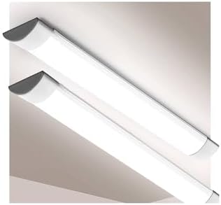 Brightex, Pack of 2 60W 5FT 7200 Lumen 4000K Led Batten Lights Ceiling ...