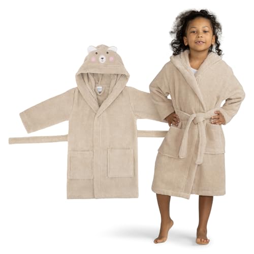 Celodoro Kinder Bademantel mit Kapuze & Motiv für Mädchen &...