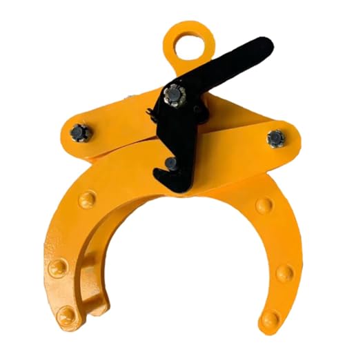 Pince de levage robuste en acier pour pierres et tuyaux avec anneau de haute sécurité