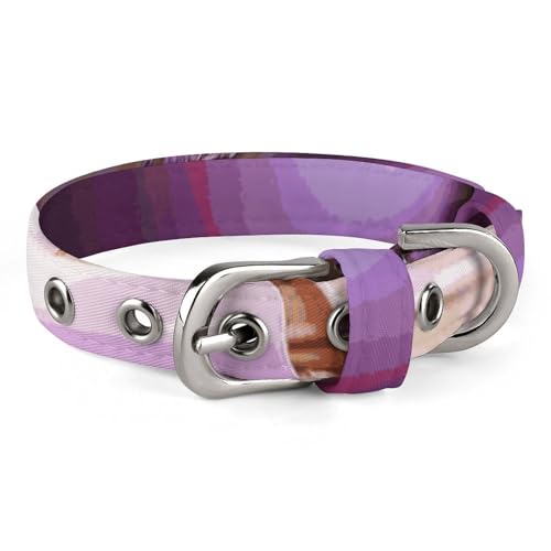Collier réglable pour chien violet lavande chat petite moyenne taille