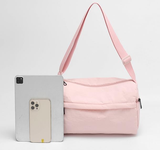 Bolso cruzado de nailon para mujer, bolso hobo moderno de 2026, ligero, tipo tote y cartera casual, bolso de hombro o de mano, tipo satchel miniatura 5