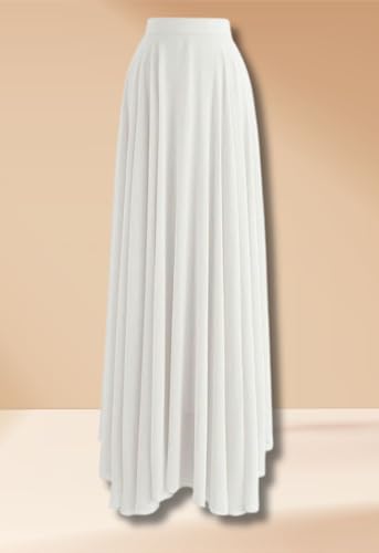 Image of Women's Full Length Georgette Long Skirt- Lehenga with 8 Meters Maxi Flare