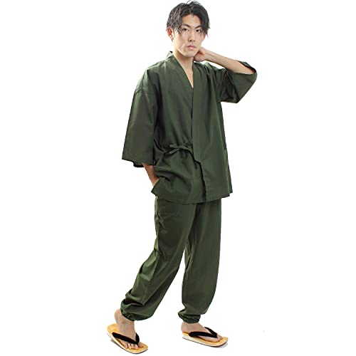 Fuuka Japanese Kimono Unisex Samue Active Relaxing Roomwear S M L LL(XL) Size 4 Colors