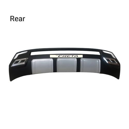 Image of Acrylonitrile Butadiene Styrene (ABS) Front & Rear Bumper Protector Guard for Hyundai Creta 2024