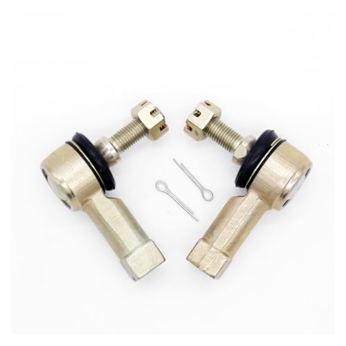 TROIOIUM Kit d'embouts de biellette de Direction M10-M12, 1 Paire, Joints à rotule adaptés for Quad ATV Adly Her Chee RS 50 LC Quad TRX 250R 300X 400EX 450ER...