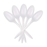 Netko Plastic Spoons Disposable Teaspoons Medium Weight 1000 Pack