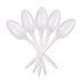 Netko Plastic Spoons Disposable Teaspoons Medium Weight 1000 Pack