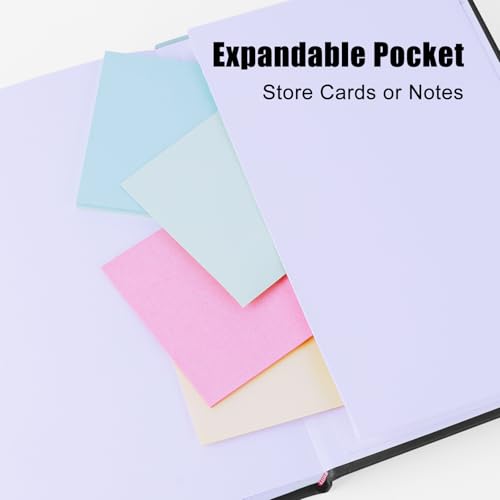 Carnet de notes ligné premium Xrunmix en papier épais 100g avec couverture rigide noire