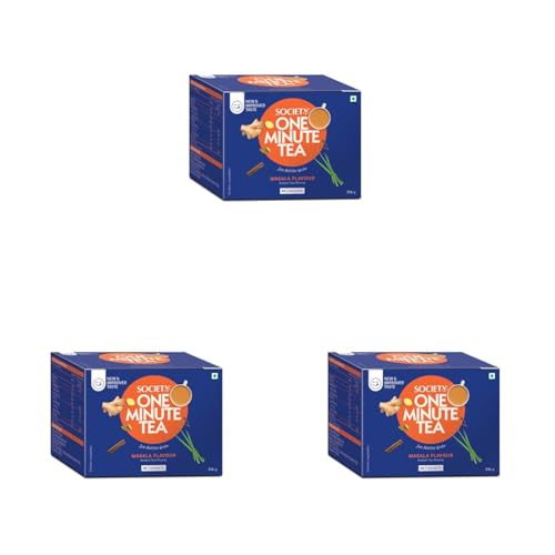 Image of Society One Minute Tea | Pack of 72 | Travel Pack | Masala Tea | 336 g | Strong blend | Made with Indian spices | Pack of 1