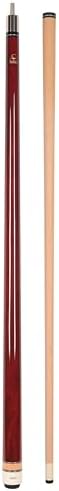 ASKA L3 No Wrap Pool Cue Stick, 58" Hard Rock Canadian Maple Shaft, 13mm Hard Tip (Red, 18-Ounce) - 1