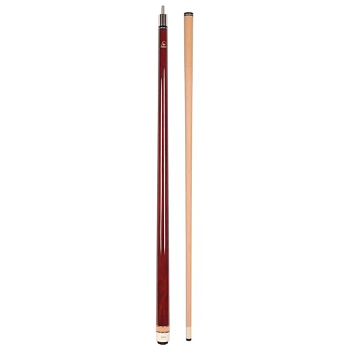ASKA L3 No Wrap Pool Cue Stick, 58" Hard Rock Canadian Maple Shaft, 13mm Hard Tip (Red, 18-Ounce)